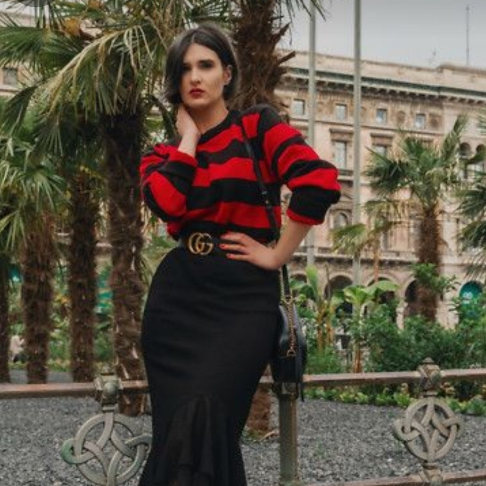 Zara sweater ruffle detail